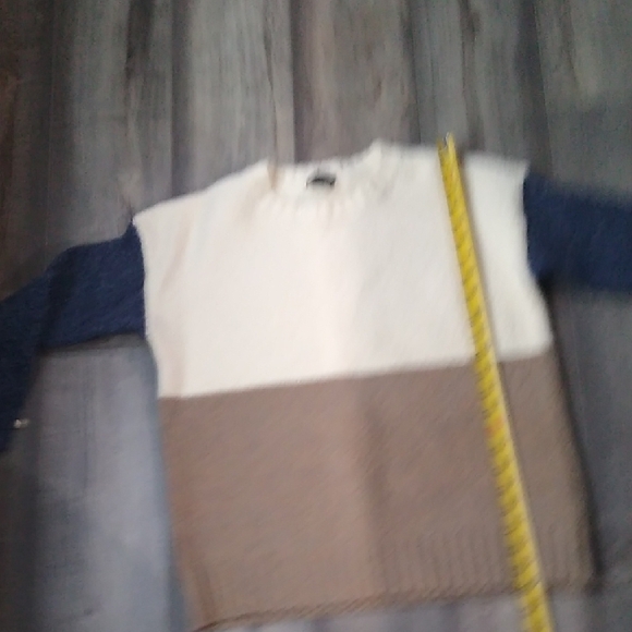 Lumiere Colorblock Sweater in Cream, Brown, and Black - Picture 7 of 8